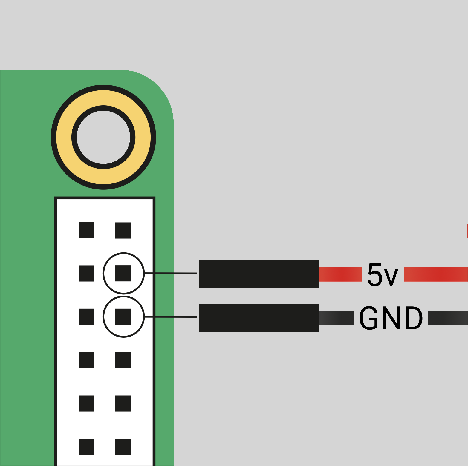 Illustration of Raspberry Pi headers