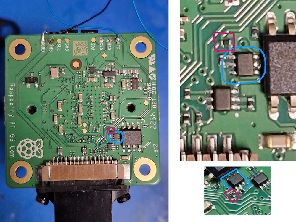 Image showing resistor to be removed
