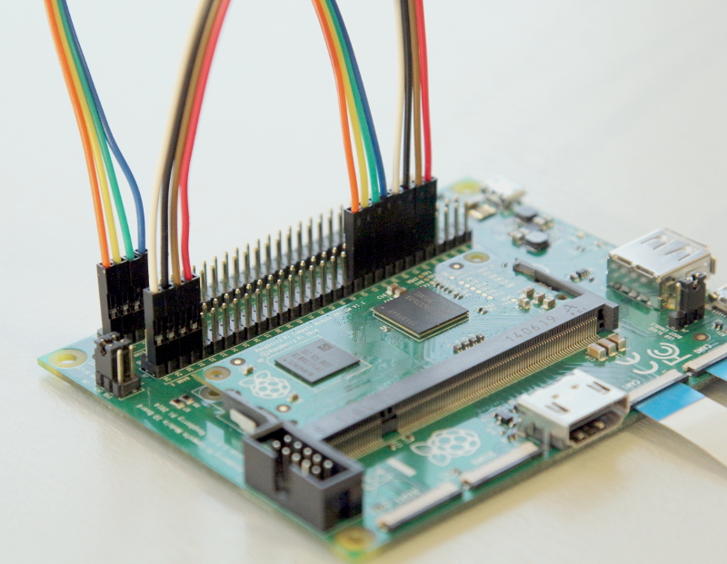 与额外摄像头的 GPIO 连接