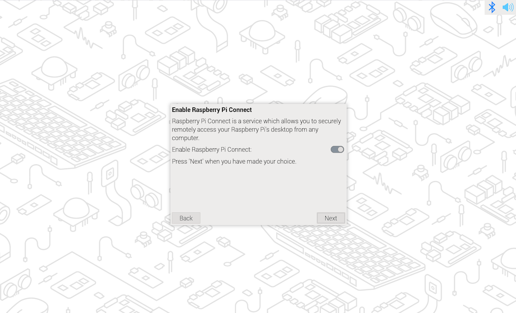 The Enable Raspberry Pi Connect page.