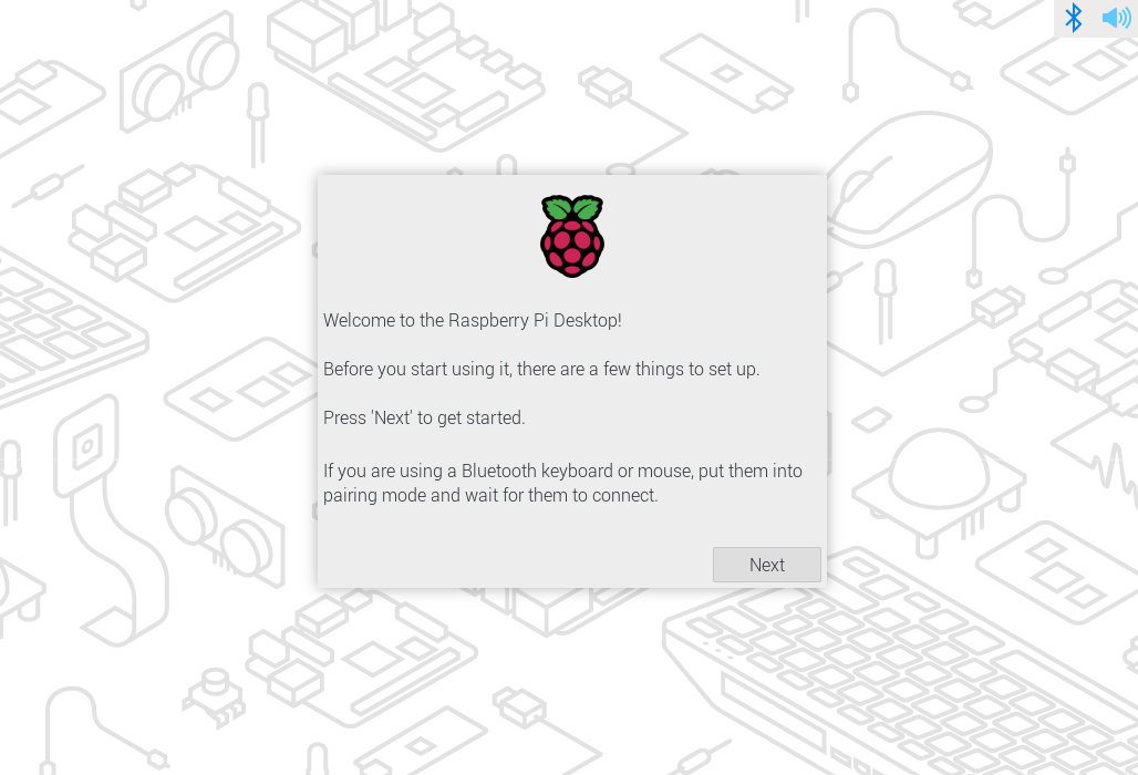 Click Next to get started with configuration.