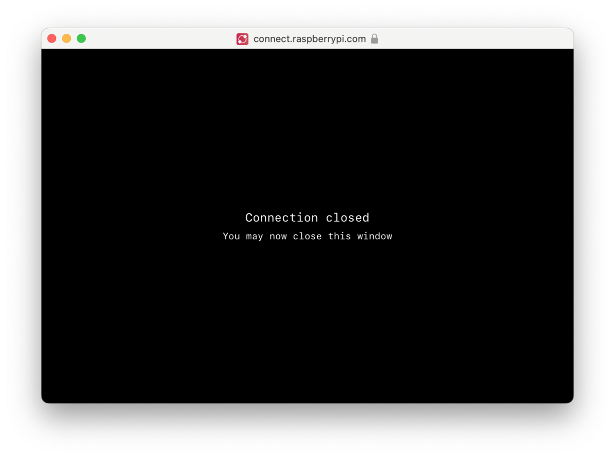 remote shell ended